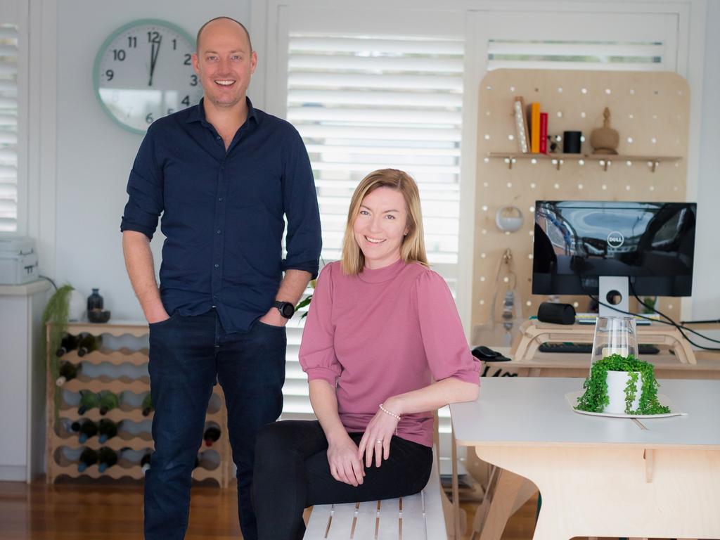 Jeremy and Tabitha Fleming with some of their IsoKing Furniture Range. Picture: Clare Stephens