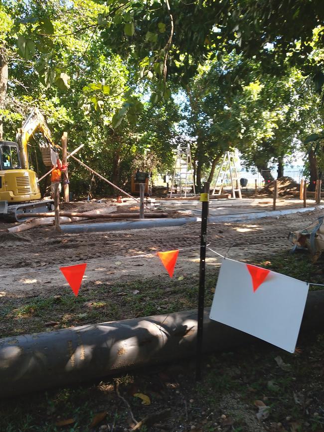 The permanent beachside bar could be open by the end of next month. Picture: Scott Cains