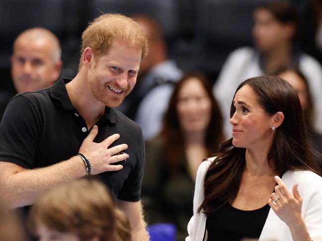 The royal said he and wife Meghan had been “subjected” to threats made by extremist groups. Picture: AFP