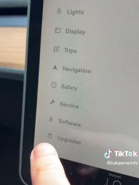 Erwin then pointed out that there are hidden costs of upgrading the car’s internal system, ranging from $5,000 to $10,000. Picture: TikTok/lukeerwintv
