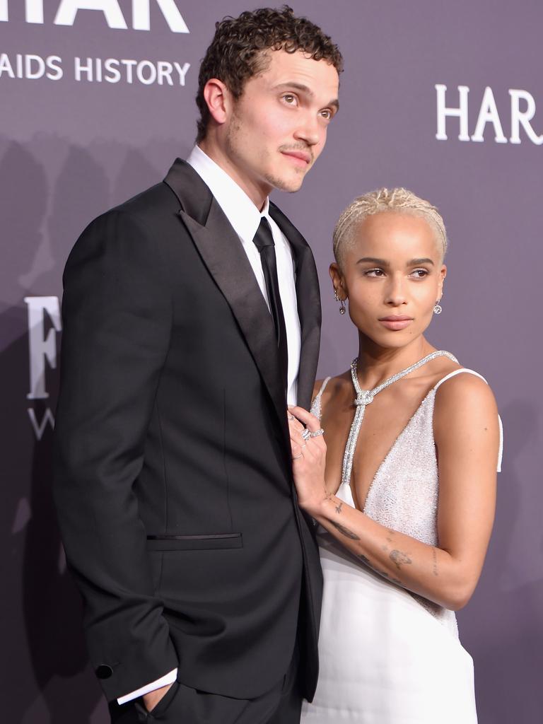 … while Kravitz was married to actor Karl Glusman. Picture: Michael Loccisano/Getty