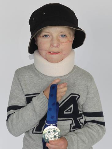 Child of Courage medal winner Spencer Connelly.