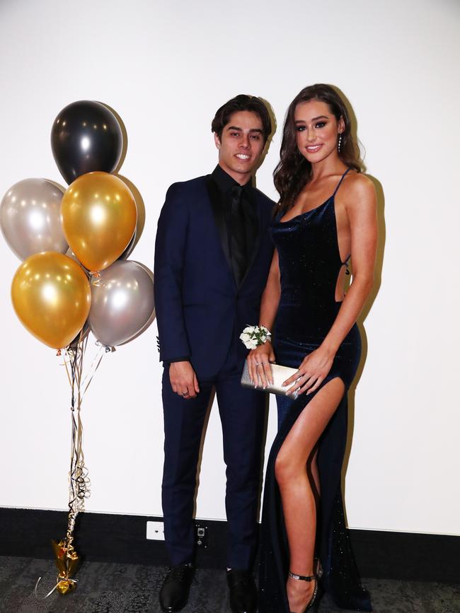 Anise Dziadyk and Kiaan Malhotra at Trinity Lutheran College formal at Gold Coast Convention and Exhibition Centre. Photograph : Jason O'Brien