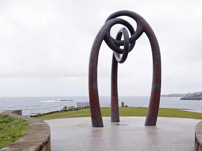 Bali bombing memorial at Coogee Beach today. Picture: Sam Ruttyn