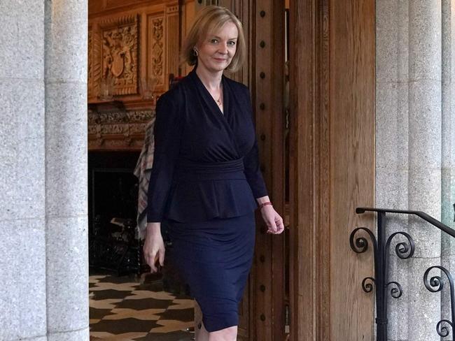 Britain's Prime Minister and leader of the Conservative Party, Liz Truss, leaves Balmoral Castle in Ballater, Scotland. Picture: Andrew Milligan / POOL / AFP)