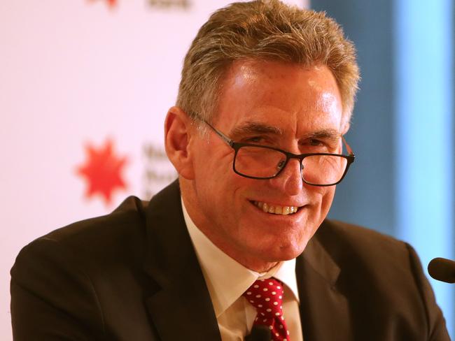 19/07/2019: Ross McEwan holds a press conference in Melbourne to announce his new position as Group Chief Executive Officer and Managing Director of National Australia Bank.  Stuart McEvoy/The Australian.