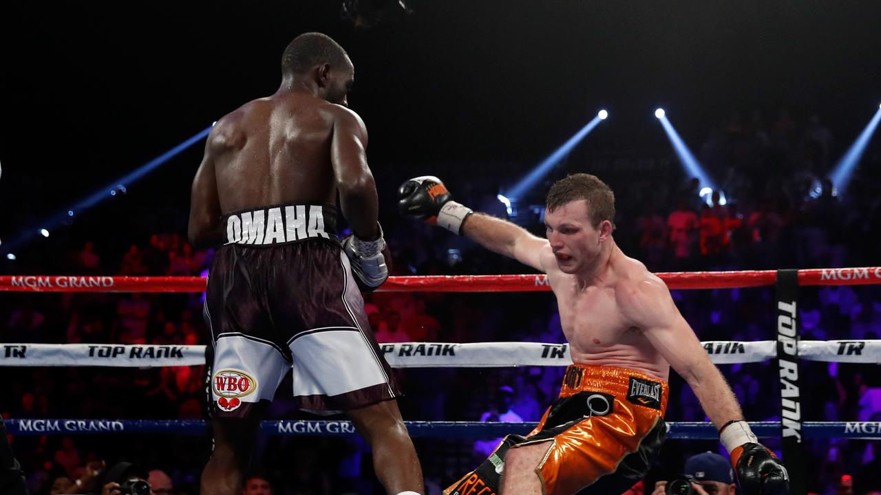 Jeff Horn knows Terence Crawford hits hard. Picture: Steve Marcus/Getty Images/AFP