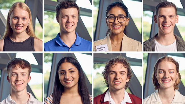 Eight of SA's high SACE achievers. Pictures: The Advertiser