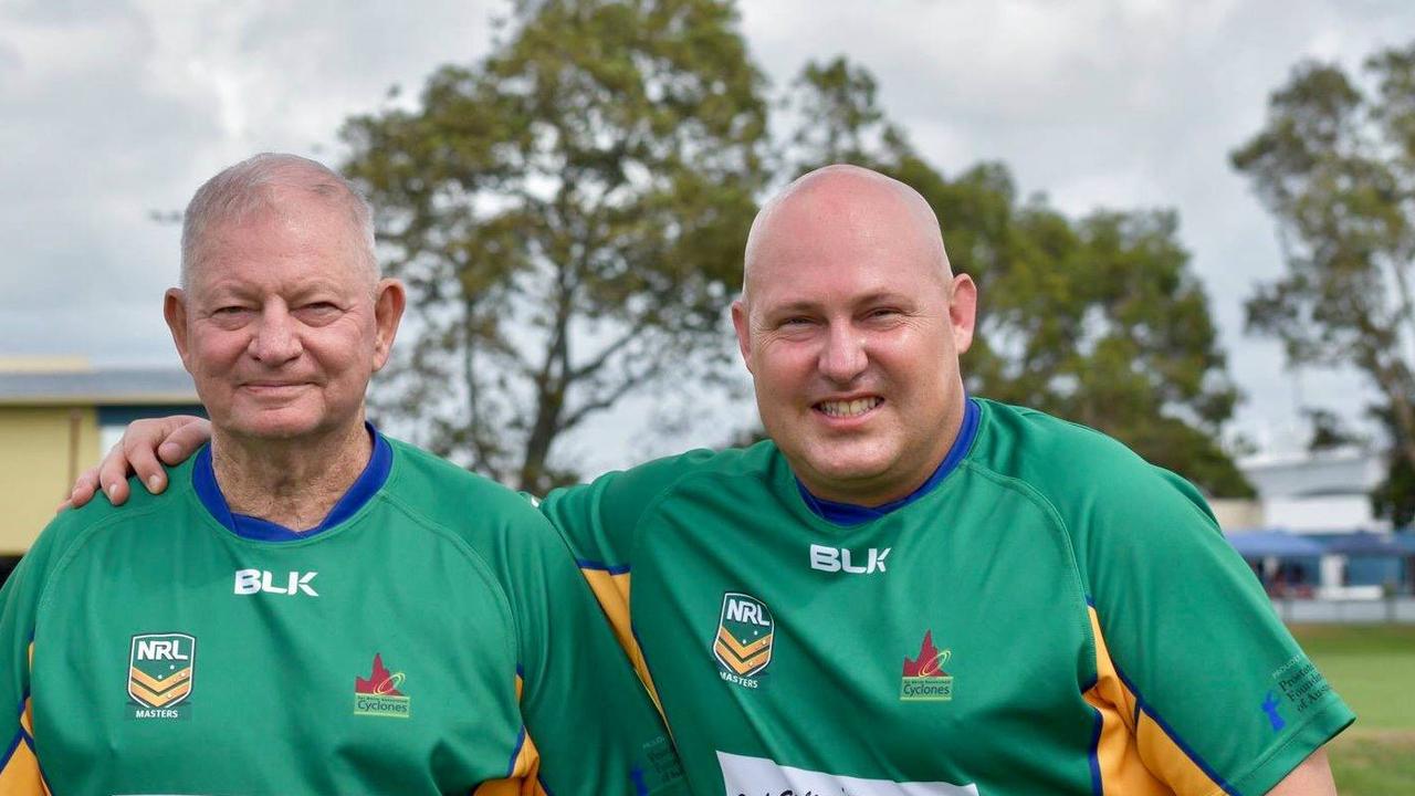 Past and present Members for Mulgrave, Warren Pitt (left) and son Curtis Pitt of Gordonvale.