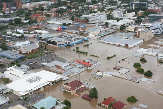 Flooding in Ipswich in 2011. . Picture: Rob Williams