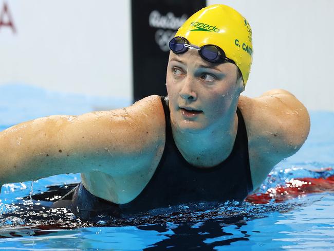 Australia’s Cate Campbell after finishing sixth. Picture: Brett Costello