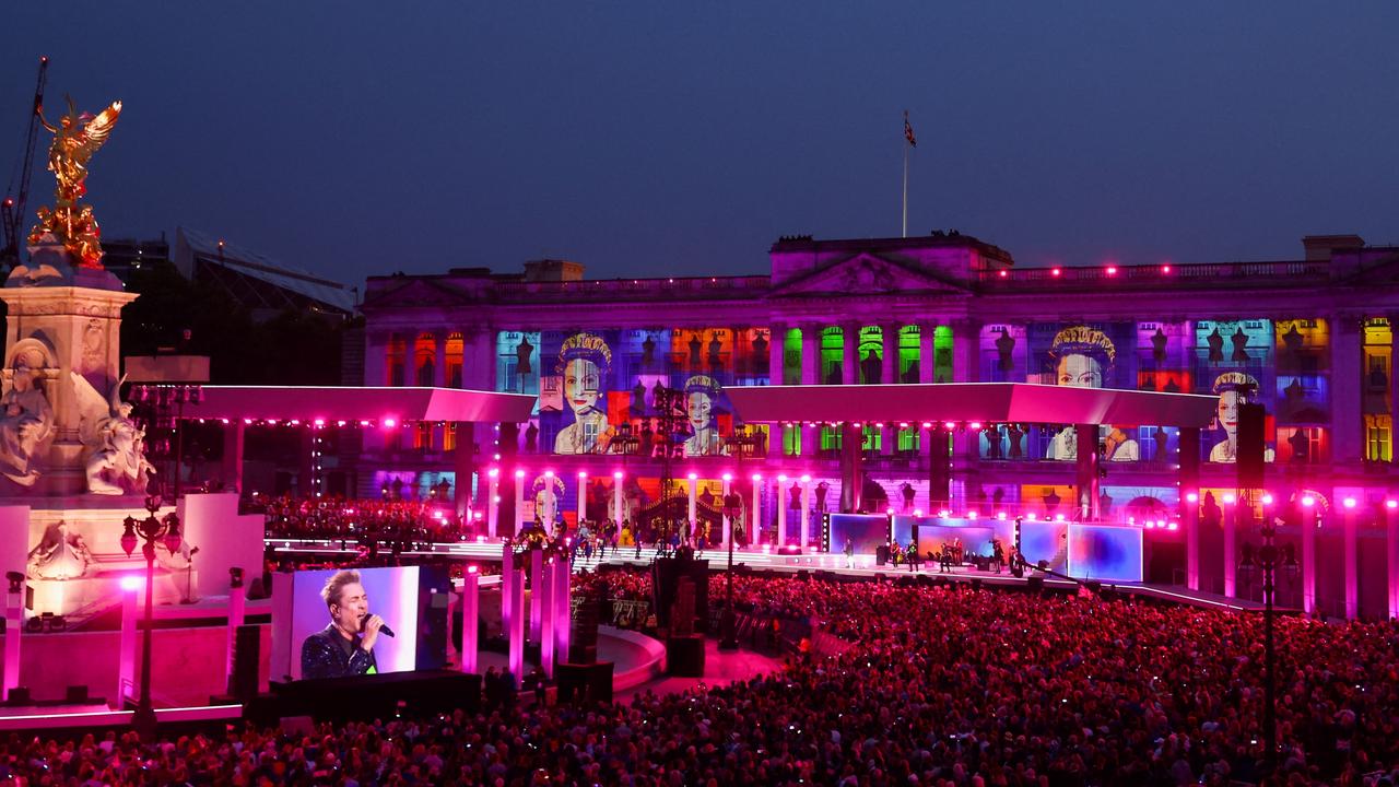 Duran Duran perform during the Platinum Party At The Palace. Picture: Getty