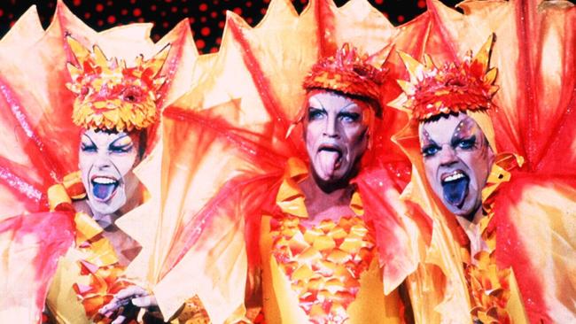 Guy Pearce played a drag queen in The Adventures of Priscilla, Queen of the Desert, alongside Terence Stamp and Hugo Weaving.