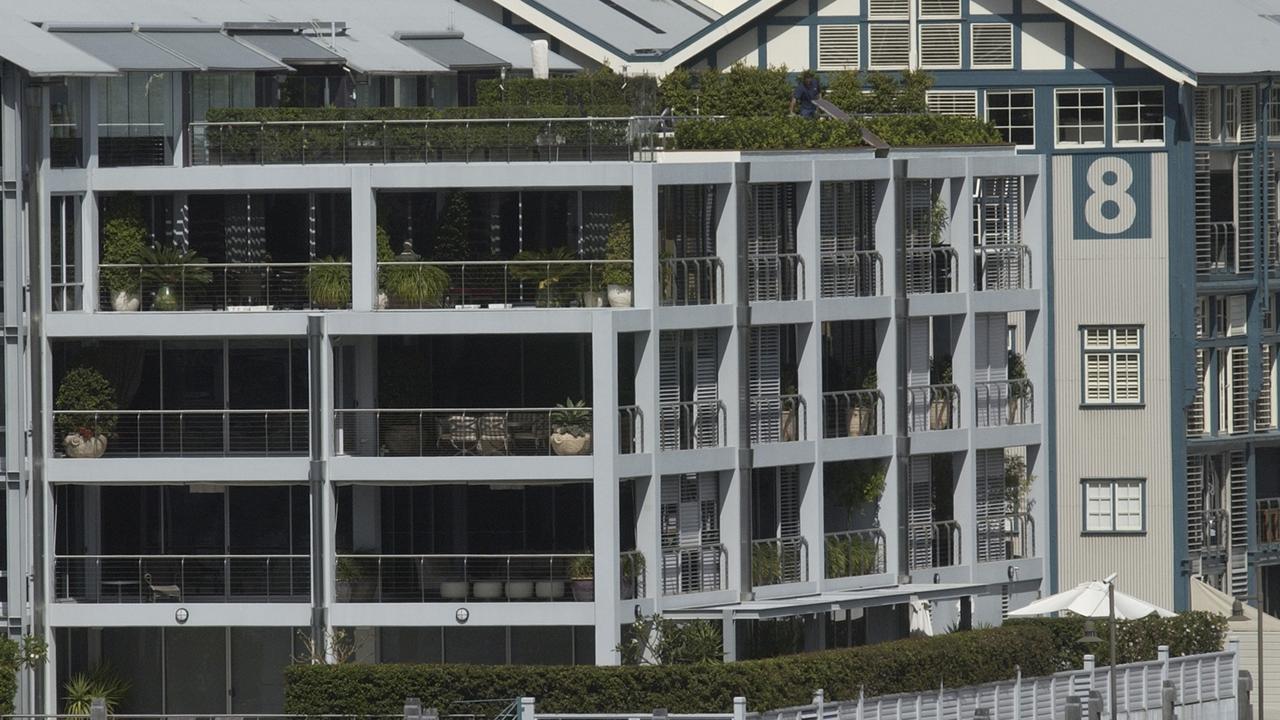 Crowe spent a record $14 million for this penthouse apartment overlooking Sydney Harbour at the end of the exclusive Woolloomooloo Finger Wharf. Picture: Getty