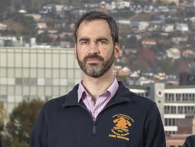 United Firefighters Union industrial organiser Stephen McCallum. Picture: Chris Kidd