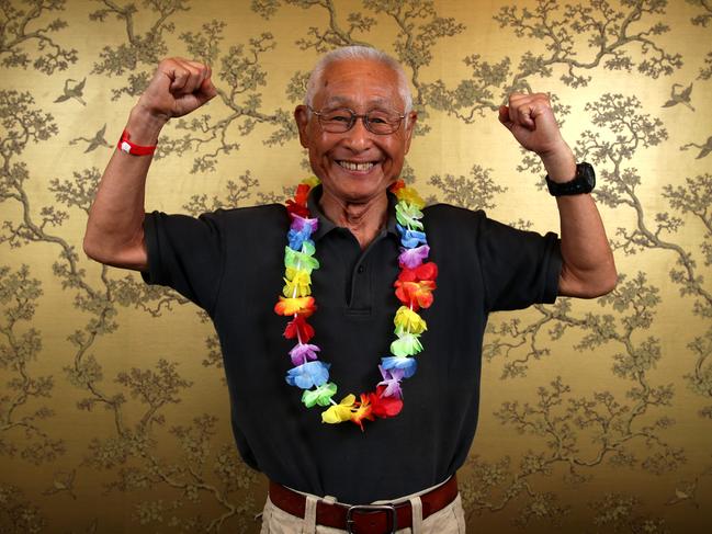 Hiromu Inada, 81 was the oldest competitor in this years Cairns Ironman. He finished the course in 16 hours 34 minutes and 19 seconds.