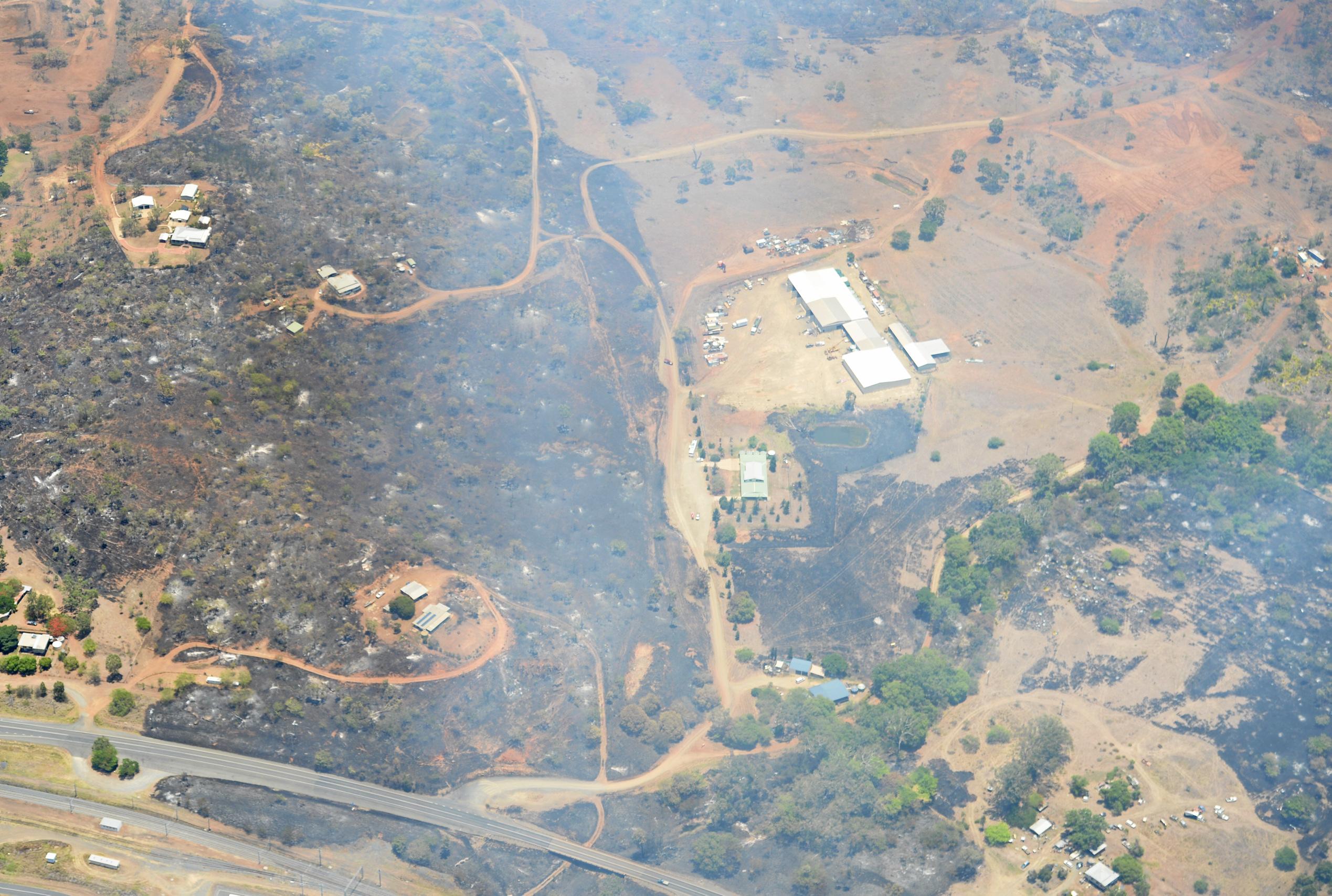 Fire at Stanwell Kabra area.