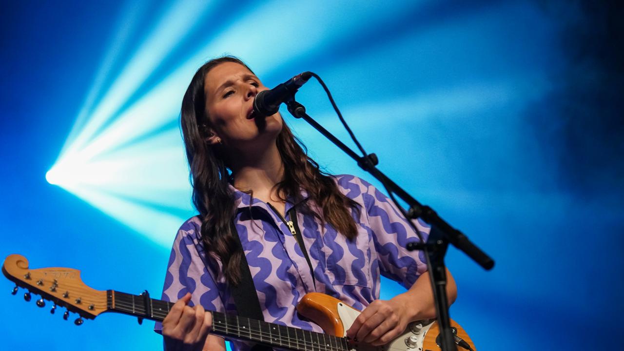 Hannah Joy of Middle Kids performs at Enmore Theatre at SXSW Sydney 2024. Picture: Nina Franova/Getty Images.