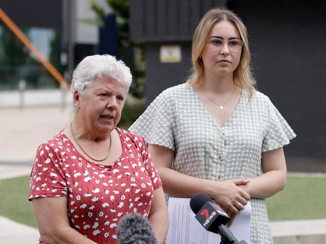 Devonport Mayor Annette Rockliff and GoFundMe fundraiser organiser Zoe Smith. Picture: NCA NewsWire / Grant Viney