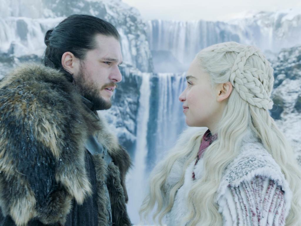 Winter (and tears) are coming! Kit Harington as Jon Snow and Emilia Clarke as Daenerys Targaryen. Picture: HBO