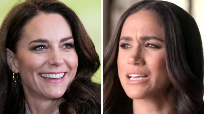 Kate Middleton and Meghan Markle aren’t on the best of terms. Picture: Getty Images; Netflix