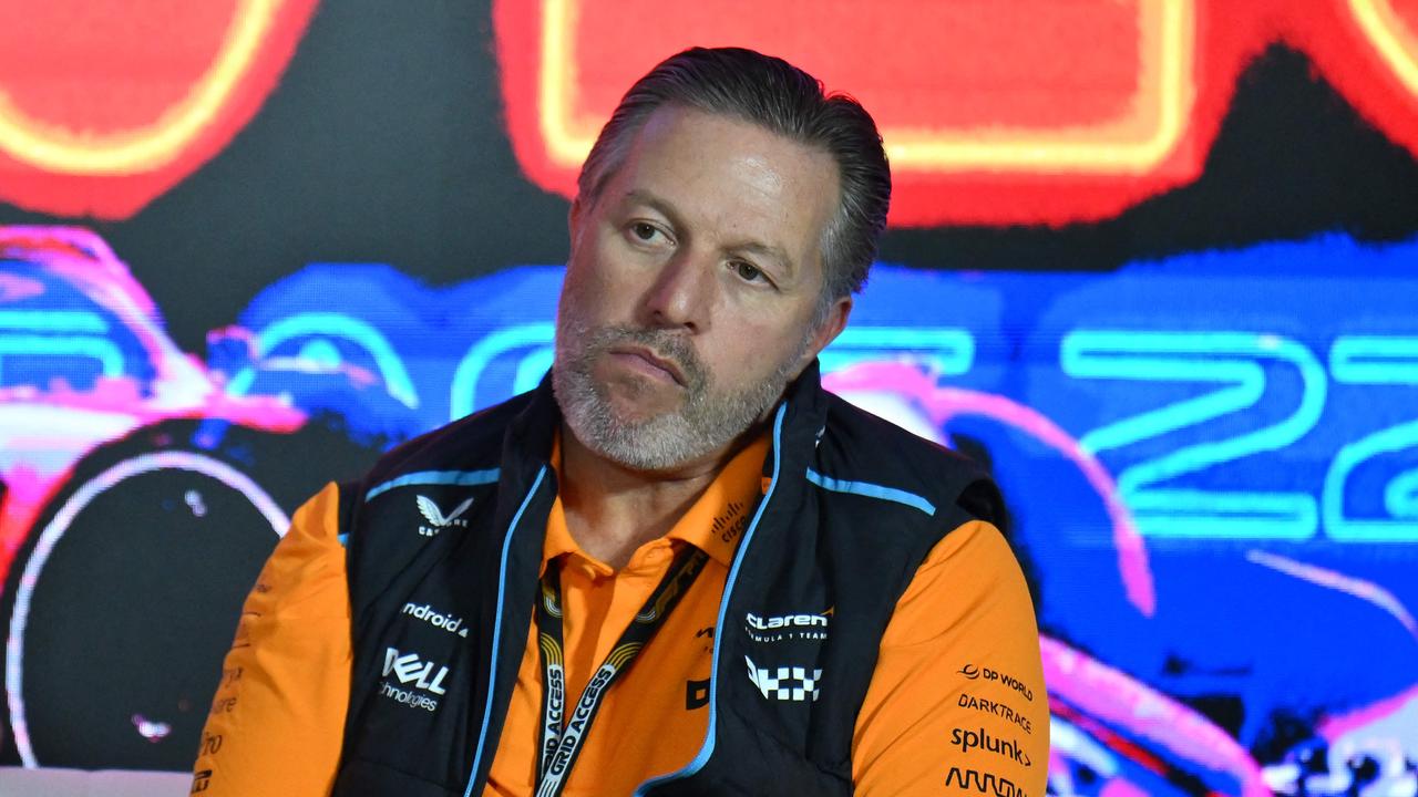 McLaren CEO Zak Brown has quickly talked down expectations. (Photo by ANGELA WEISS / AFP)