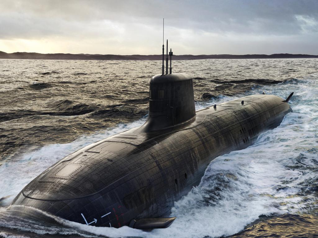 Australia is supposed to be getting three Virginia-class nuclear subs under the AUKUS pact. Picture: Defence