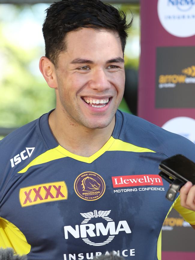 Andre Savelio at pre-season training. (Annette Dew)