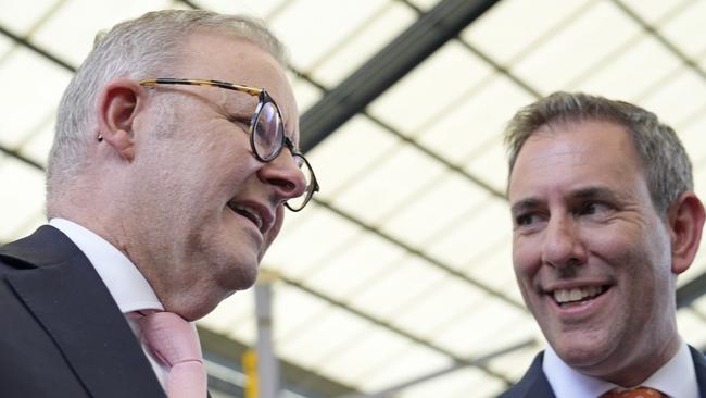 Anthony Albanese and Treasurer Jim Chalmers. Picture: Getty Images
