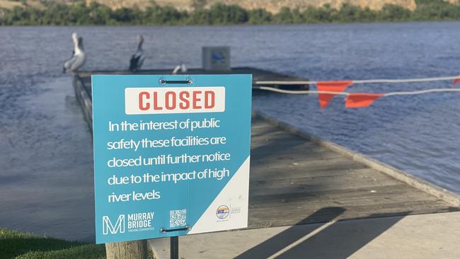 River levels in Murray Bridge