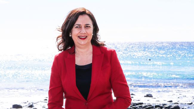 Premier Annastacia Palaszczuk forecasts “long delays” but no “chaos and confusion around border pass requirements. Picture: Nigel Hallett.