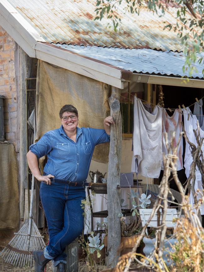 Fixer upper: Kate Jukes has renovated two miners cottage, built in the 1850s, which were ruins. Picture: Zoe Phillips