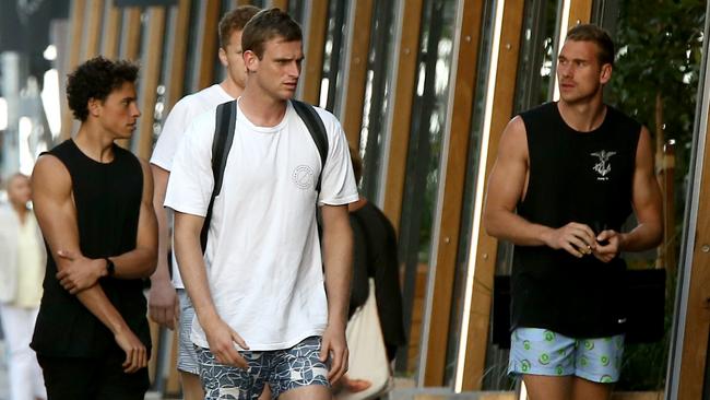 Adelaide Crows players pictured on the Gold Coast. Picture: DAVID CLARK