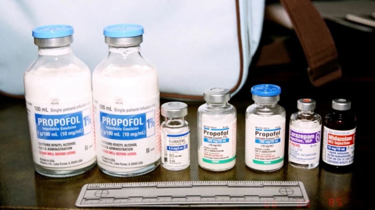 Medication found in Jackson’s makeshift medical room. Picture: Killing Michael Jackson.