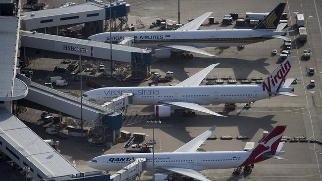 Sydney Airport’s service rating for 2018-19 was the highest in 17 years. Picture: Chris McKeen