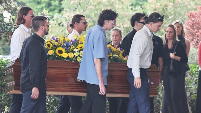 The funeral of Cameron Duce. Picture: Glenn Hampson