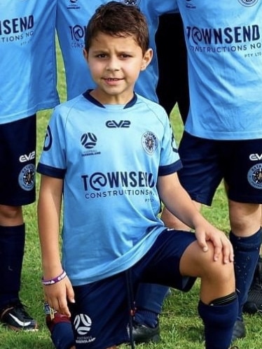 Estate FC junior footballer Spencer Lucas. Picture: Estates FC.