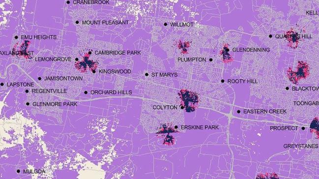 Optus 5G coverage in western Sydney.