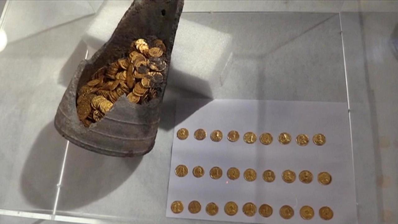 Hundreds of Roman gold coins found in basement of old theater