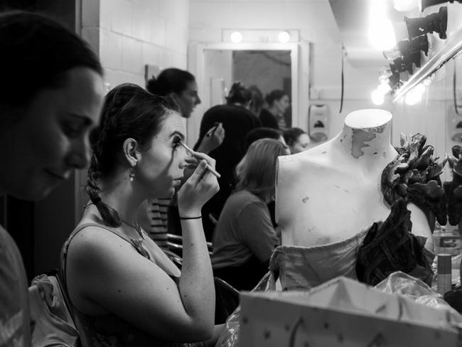 Queensland Arts Theatre performers prepare for the company's recent production of A Midsummer Night's Dream. Picture: Kris Anderson