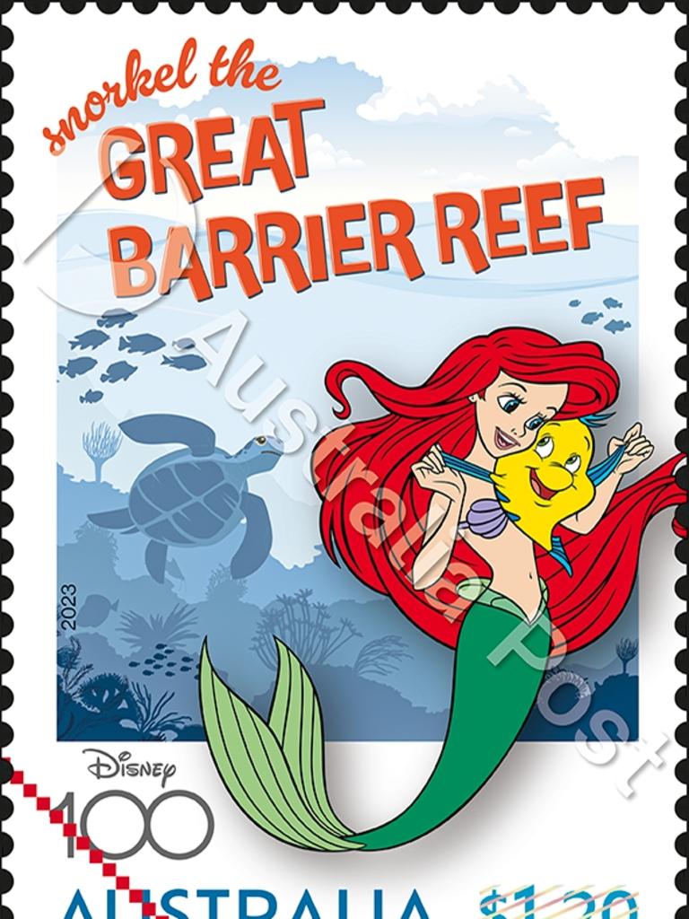 Ariel saying hi to some turtles in the Great Barrier Reef.