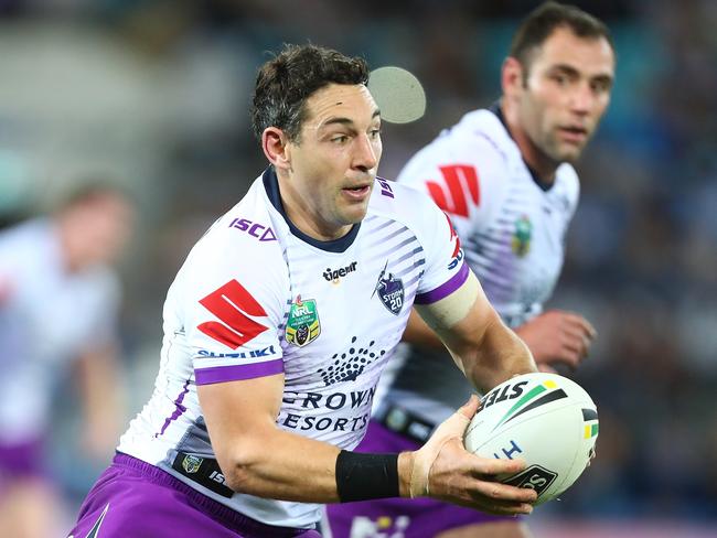 Billy Slater of the Storm carved up the Titans. Picture: Getty Images