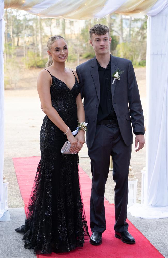 Millie Stanton and Brayden Bainbridge arrive at the Gympie State High School formal 2023. November 16, 2023. Picture: Christine Schindler