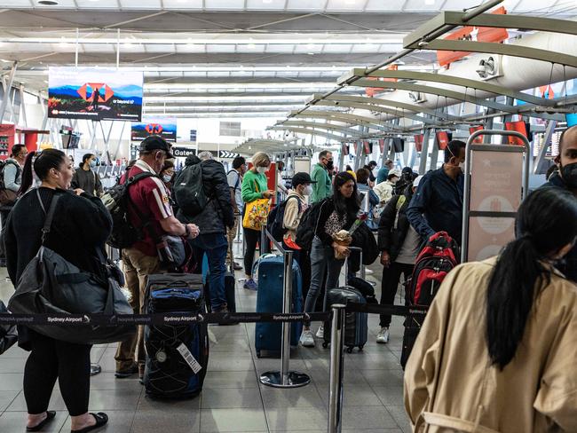 Airports and airlines have said a critical worker shortage following the pandemic is to blame for the disruption. Picture: NCA NewsWire / Flavio Brancaleone