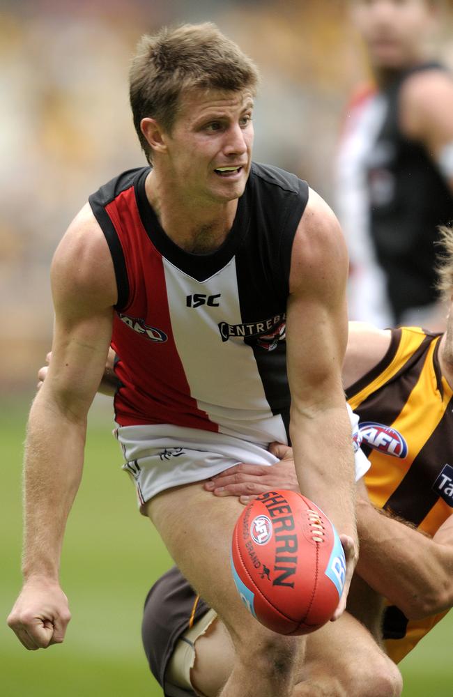 McQualter played 89 games at St Kilda. Picture: AAP Image/Martin Philbey