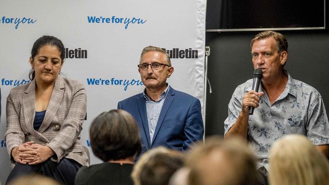 YDivision 10 candidates Seema Chauhan, Eddy Sarroff and Steve Cornelius. Picture: Jerad Williams