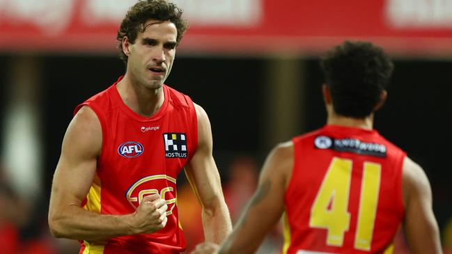 King booted 47 goals in 2021 and needs just 15 over the next nine games to break that mark this season. (Photo by Chris Hyde/Getty Images)