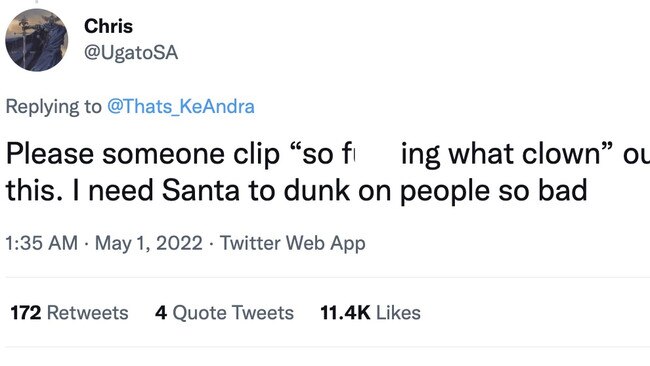 "I need Santa (Kyle) to dunk on people so bad."