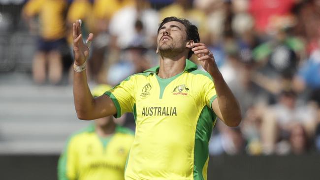 Australia’s pace spearhead Mitchell Starc will face a hostile reception from the West Indies’ batsmen tonight. Picture: AP