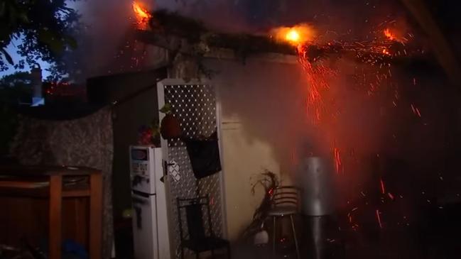 The Hume street shed-home where a dog was trapped and tragically killed. Picture: 7News Toowoomba